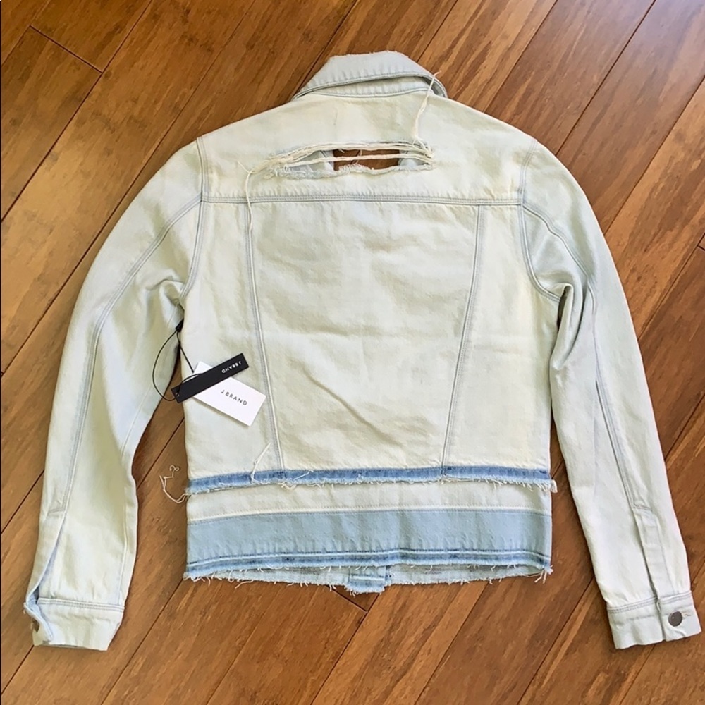 NEW J BRAND Women’s Deena Denim Crop Jacket sz XS - Picture 2 of 3